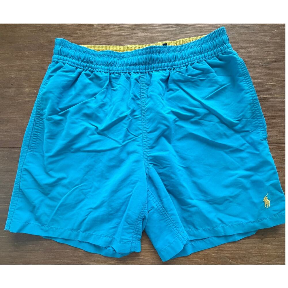 Polo Ralph Lauren Men’s Blue Swim Trunks Size Small Mesh Lined Pony Logo